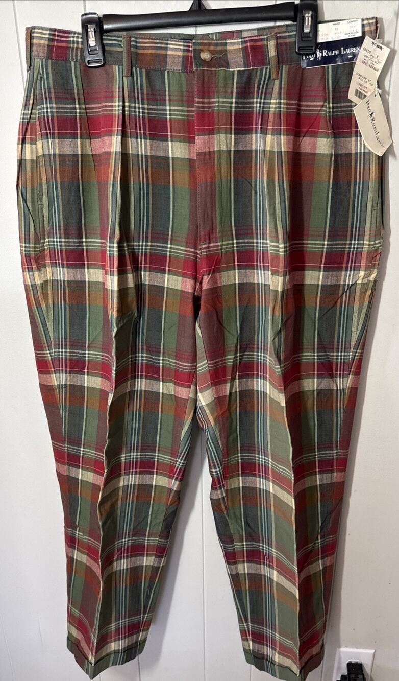 Polo Ralph Lauren Men's Link Pants Waist 38 Length 36 Vintage Pants New Tags V9
